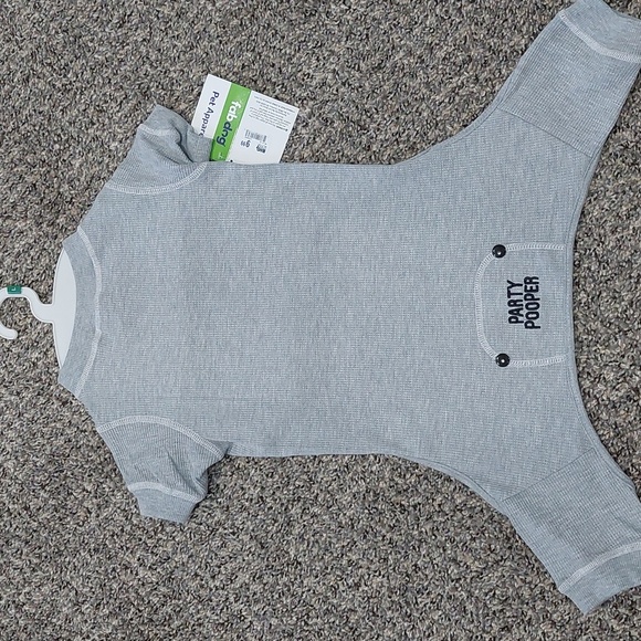 NWT Funny Size Large Dog Pajamas Two Outfits Red And Gray - Picture 6 of 10